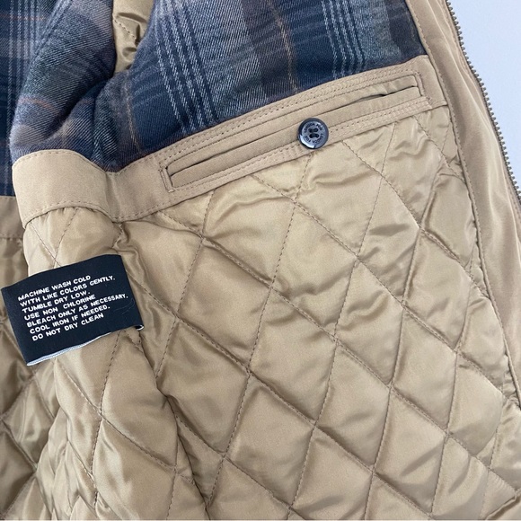 London Fog size Medium Men’s Green Audubon Microfiber Full Zip Jacket - Picture 8 of 10